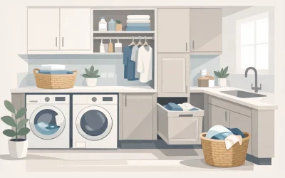 Custom Laundry Cabinets That Work Harder